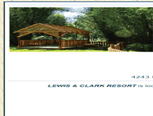 Tablet Screenshot of lewisclarkresort.com